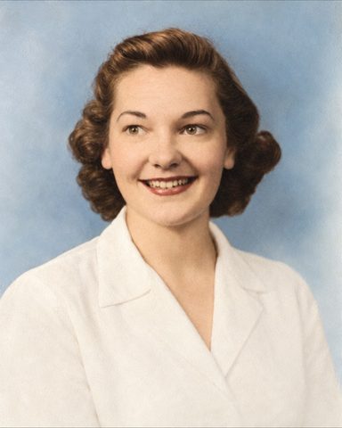 Example Premium result: the damaged portrait repaired and colourised