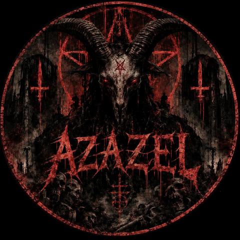 Profile picture, scary themed with the name Azazel nGrundge