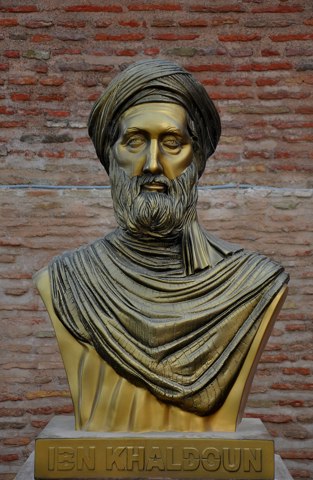 Bust of Ibn Khaldun (Casbah of Bejaia, Algeria)