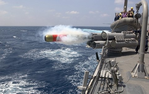 MK46 torpedo launch