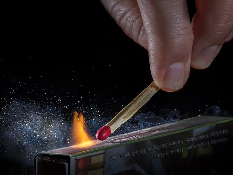 Friction d'une allumette