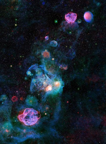 Emission nebulae in Auriga