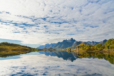Afternoon at Tennfjorden, Raftsundet, Hinnøya, Norway, 2015 September