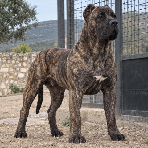 Real life Presa canario brindle male 8 months old